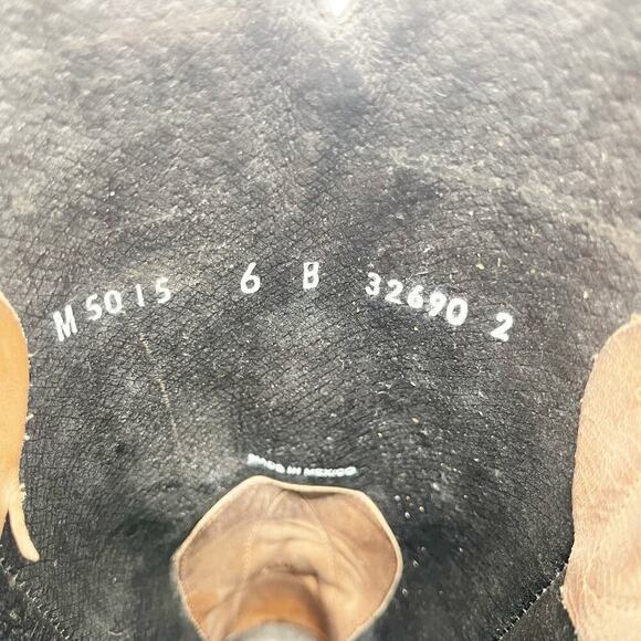 Lucchese Cafe/Chocolate Brown Fiona Studded Western Cowgirl Boot size 6 - Picture 10 of 11